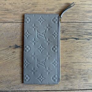 Louis Vuitton Beige Monogram Zip Wallet